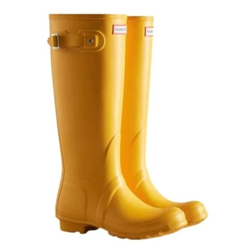 Hunter Women's Original Tall Rain Boots In Yellow - Image 2