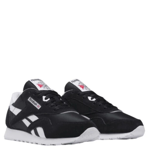 Reebok Women's Classic Nylon In Core Black/Cloud White - Image 2