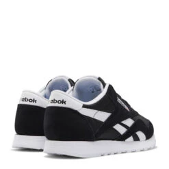 Reebok Women's Classic Nylon In Black/White -Shoes Sales Shop fv4506 6 footwear photography back lateral top view white 1100x