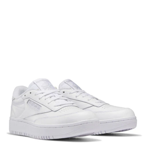 Reebok Women's Club C Double In Ftwr White/Ftwr White/Cold Grey 2 - Image 2