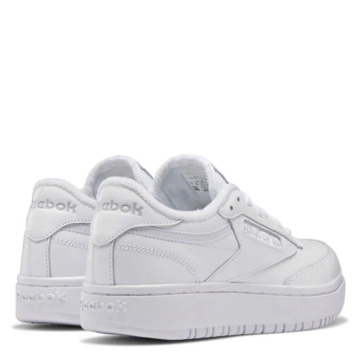 Reebok Women's Club C Double In Ftwr White/Ftwr White/Cold Grey 2 - Image 4