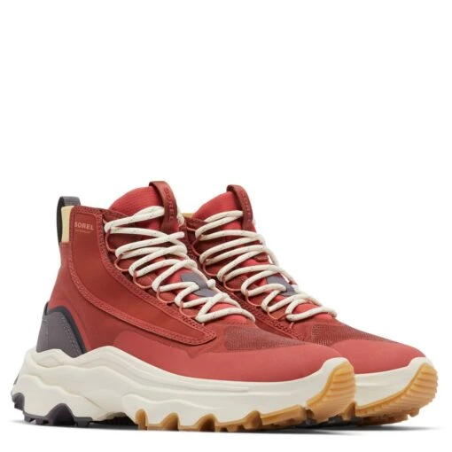 Sorel Women's Kinetic Breakthru Venture Mid Boot In Warp Red/Chalk - Image 2